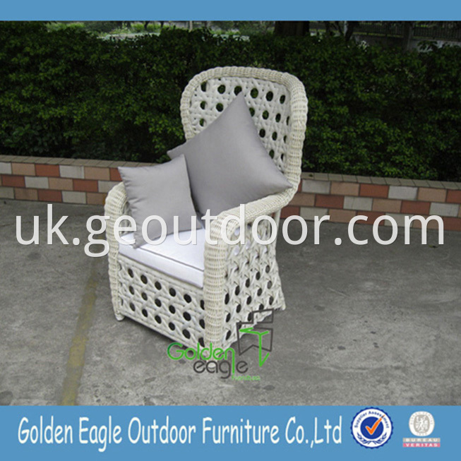 Wicker Aluminum Tube Chair Set